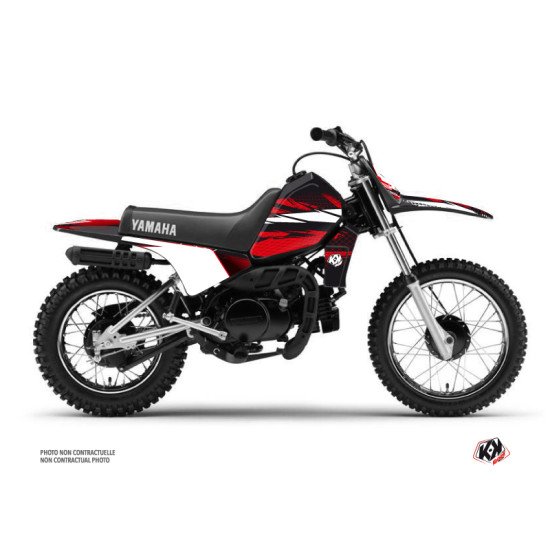 Kit Deco Moto Cross Techno Yamaha PW 80 Rouge