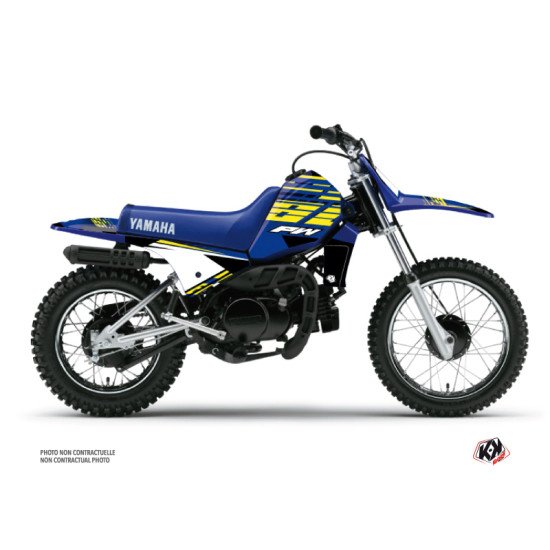Kit Deco Moto Cross Flow Yamaha PW 80 Jaune