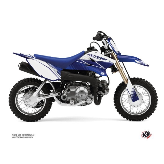 Kit Deco Moto Cross Stripe Yamaha TTR 50 Bleu Nuit