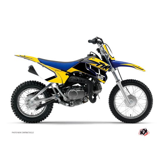 Kit Deco Moto Cross Vintage Yamaha TTR 110 Jaune