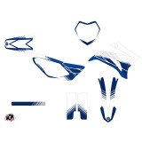 Kit Deco Moto Cross Stripe Yamaha TTR 125 Bleu Nuit