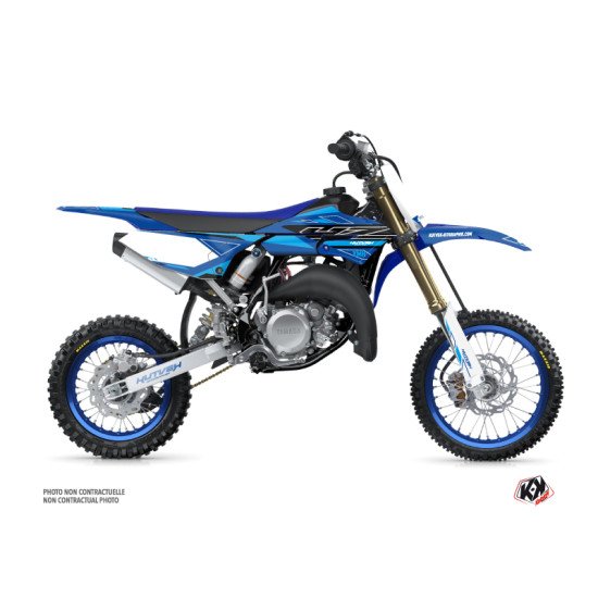 Kit Deco Moto Cross Outline Yamaha 65 YZ Cyan