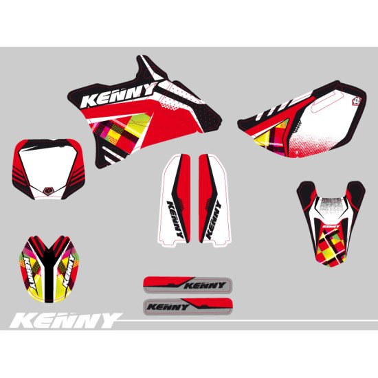 Kit Deco Moto Cross Kenny Yamaha 85 YZ Rouge