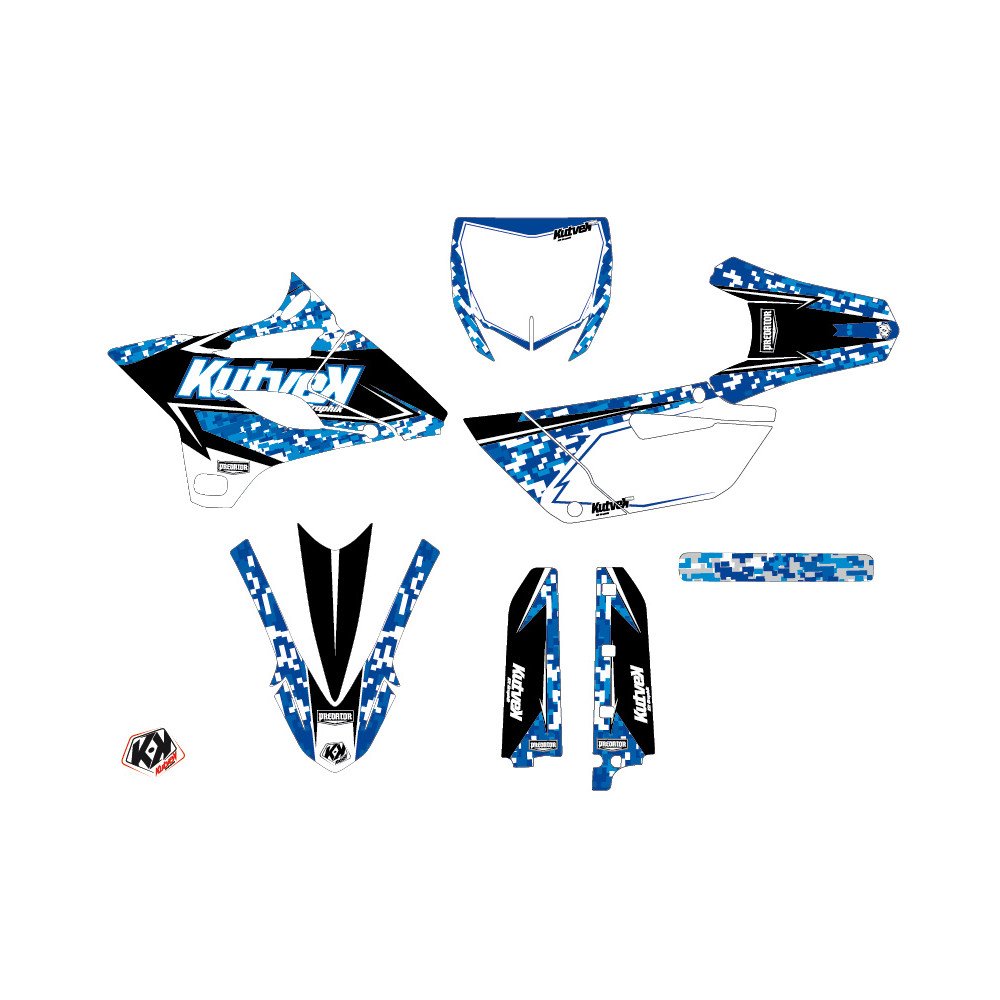 Kit Deco Moto Cross Predator Yamaha 85 YZ Bleu