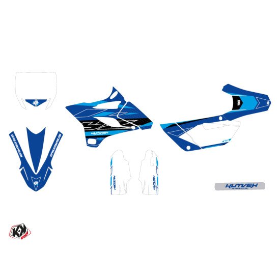 Kit Deco Moto Cross Outline Yamaha 85 YZ Cyan