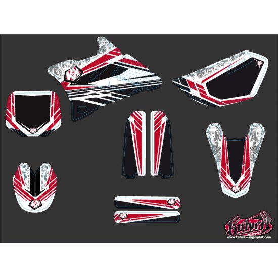 Kit Deco Moto Cross Spirit Yamaha 85 YZ Rouge