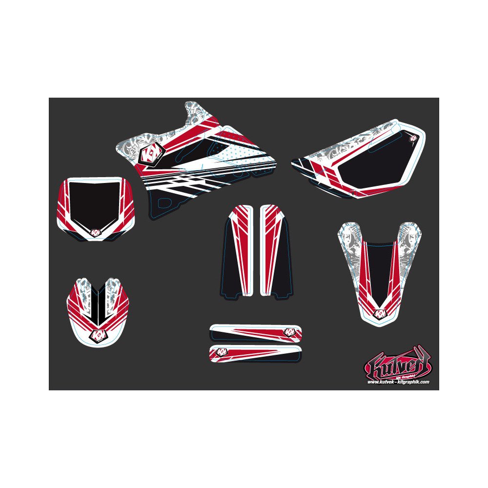 Kit Deco Moto Cross Spirit Yamaha 85 YZ Rouge