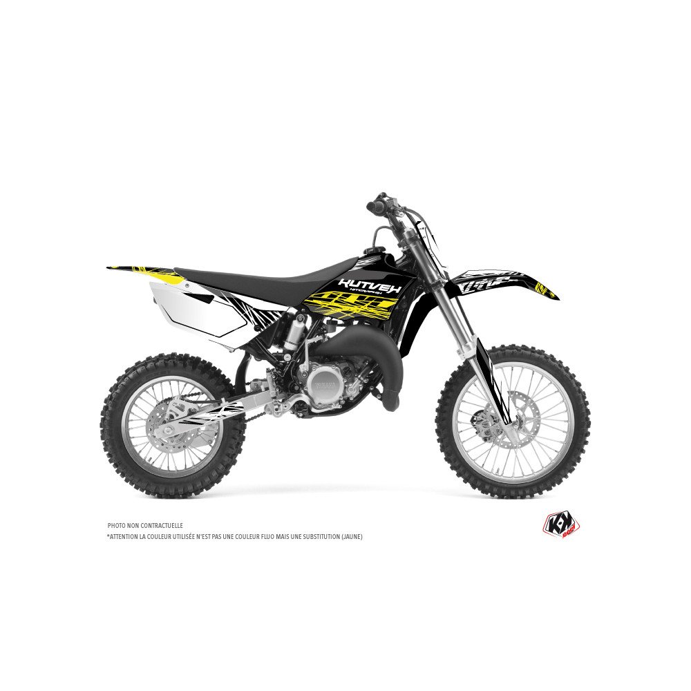 Kit Deco Moto Cross Eraser Fluo Yamaha 85 YZ Jaune