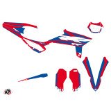 Kit Deco Moto Cross FIRENZE Beta RR 2T 250 Rouge Bleu