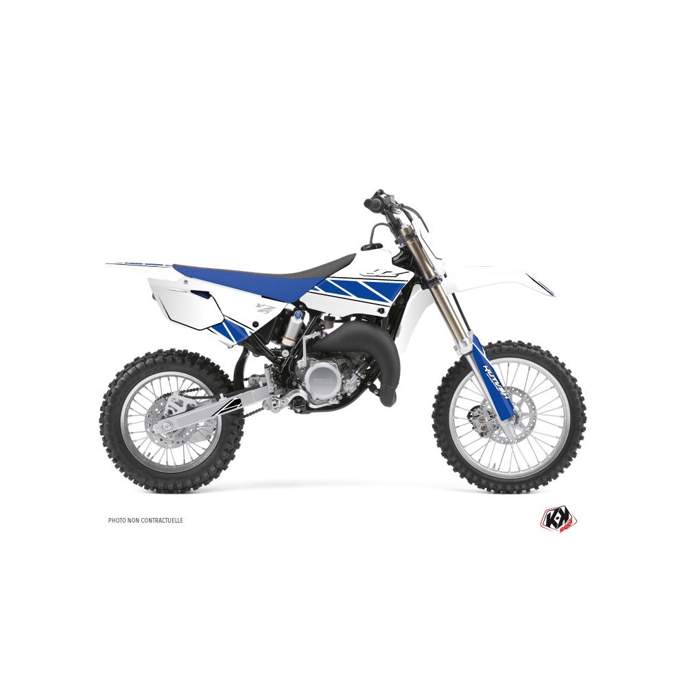 Kit Deco Moto Cross Replica Yamaha 85 YZ Blanc Bleu