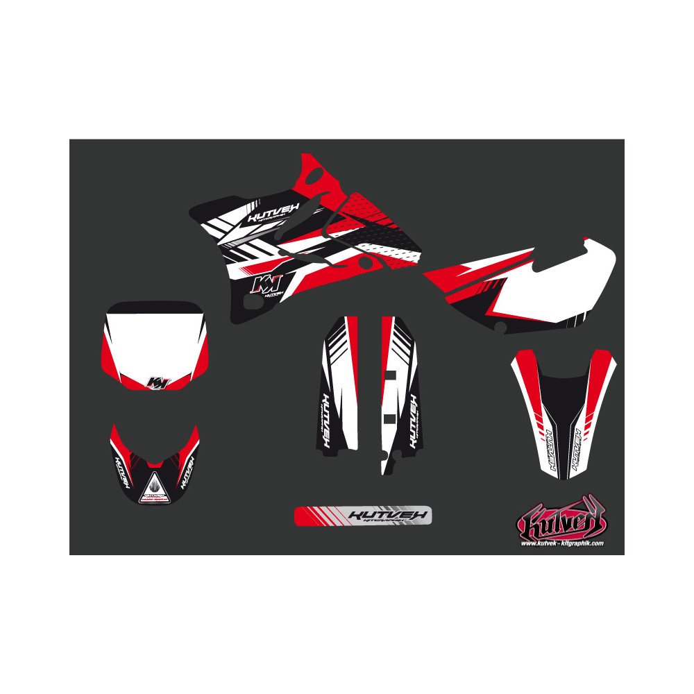 Kit Deco Moto Cross Pulsar Yamaha 85 YZ Rouge
