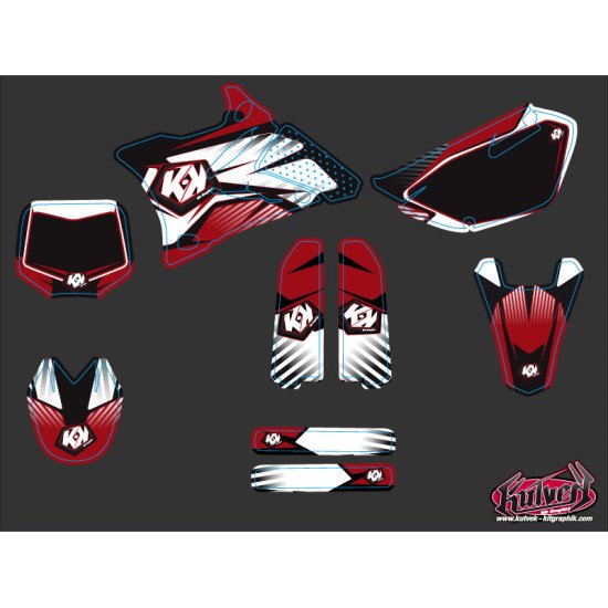 Kit Deco Moto Cross Factory Yamaha 85 YZ Rouge