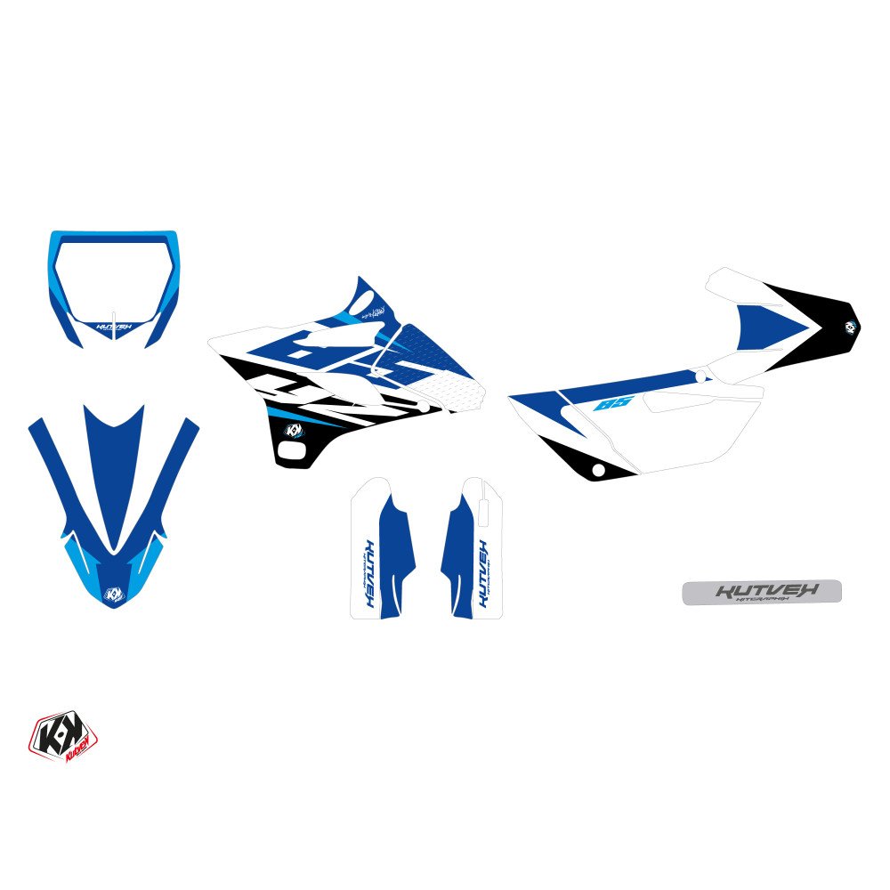 Kit Deco Moto Cross Skew Yamaha 85 YZ Bleu