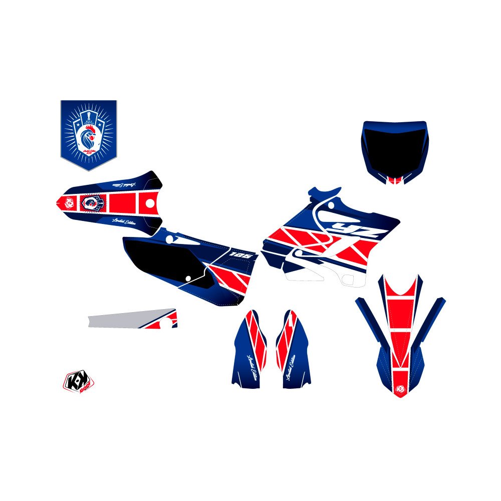 Kit Deco Moto Cross Replica France 2018 Edition Limitee Yamaha 125 YZ