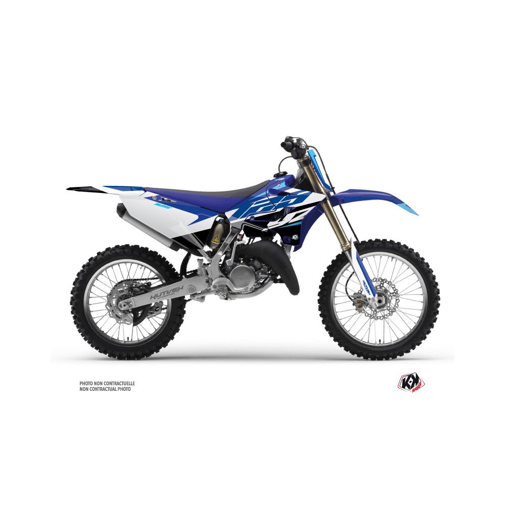 Kit Deco Moto Cross Skew Yamaha 125 YZ Bleu