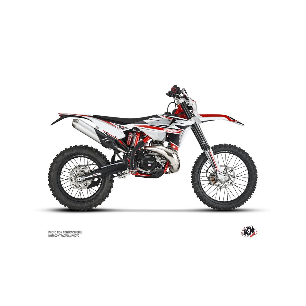 Kit Deco Moto Cross FIRENZE Beta RR 4T 390 Blanc Rouge Noir