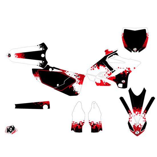Kit Deco Moto Cross Hangtown Yamaha 125 YZ Rouge