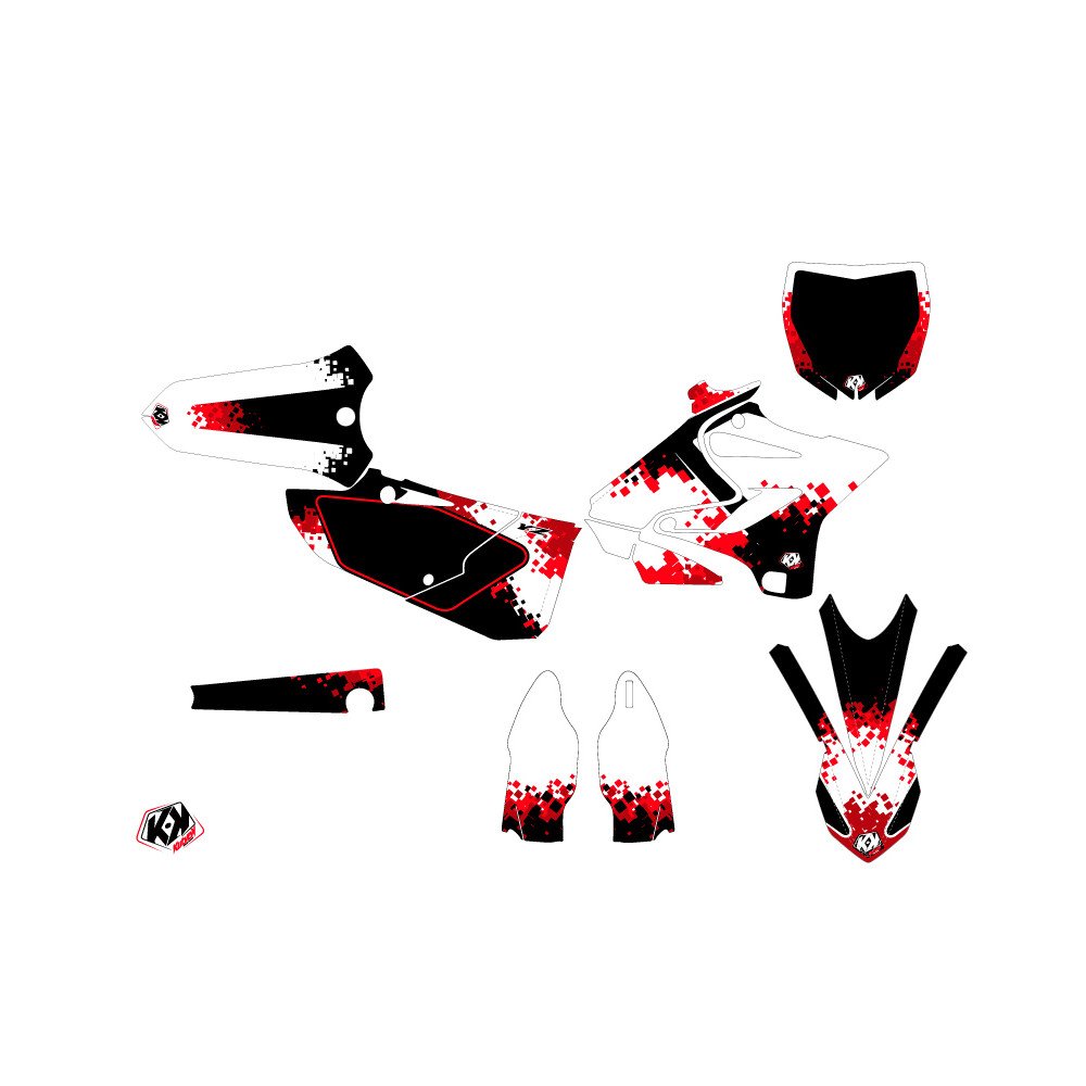 Kit Deco Moto Cross Hangtown Yamaha 125 YZ Rouge