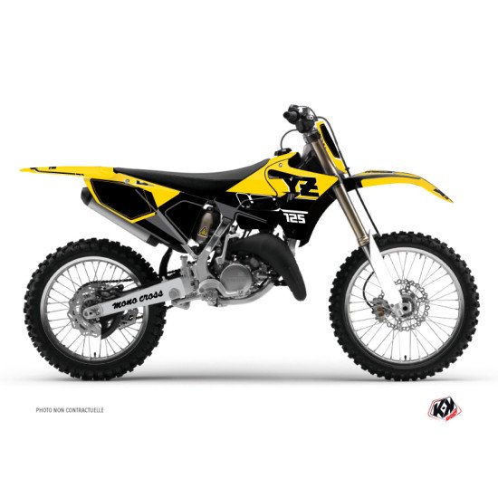 Kit Deco Moto Cross Vintage Yamaha 125 YZ Jaune