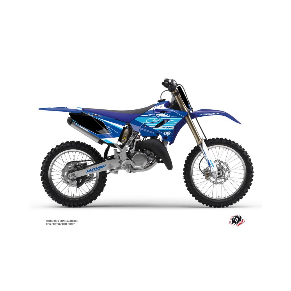 Kit Deco Moto Cross Outline Yamaha 125 YZ Bleu
