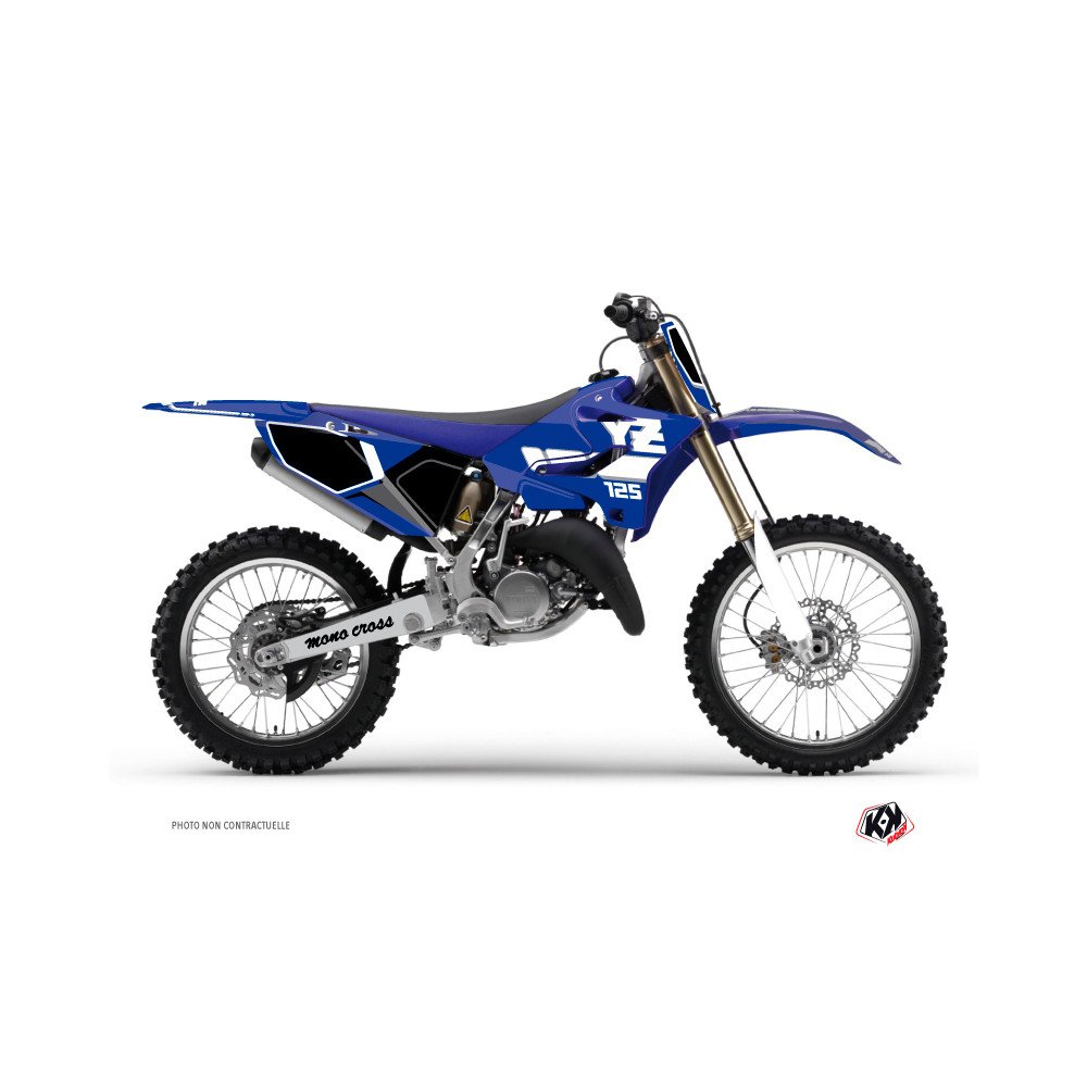 Kit Deco Moto Cross Vintage Yamaha 125 YZ Bleu