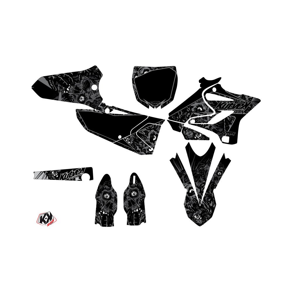 Kit Deco Moto Cross Zombies Dark Yamaha 125 YZ Noir