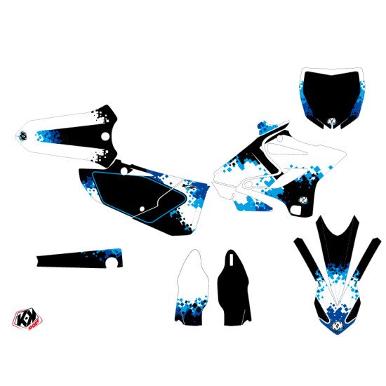 Kit Deco Moto Cross Hangtown Yamaha 125 YZ Bleu
