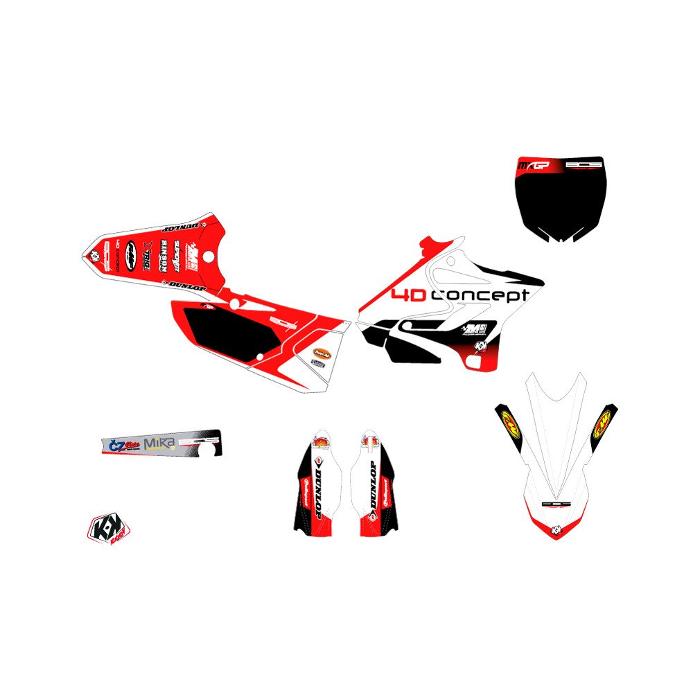 Kit Deco Moto Cross Replica BOS Yamaha 125 YZ