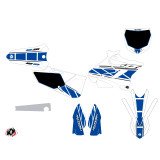 Kit Deco Moto Cross Replica Yamaha 125 YZ Blanc Bleu