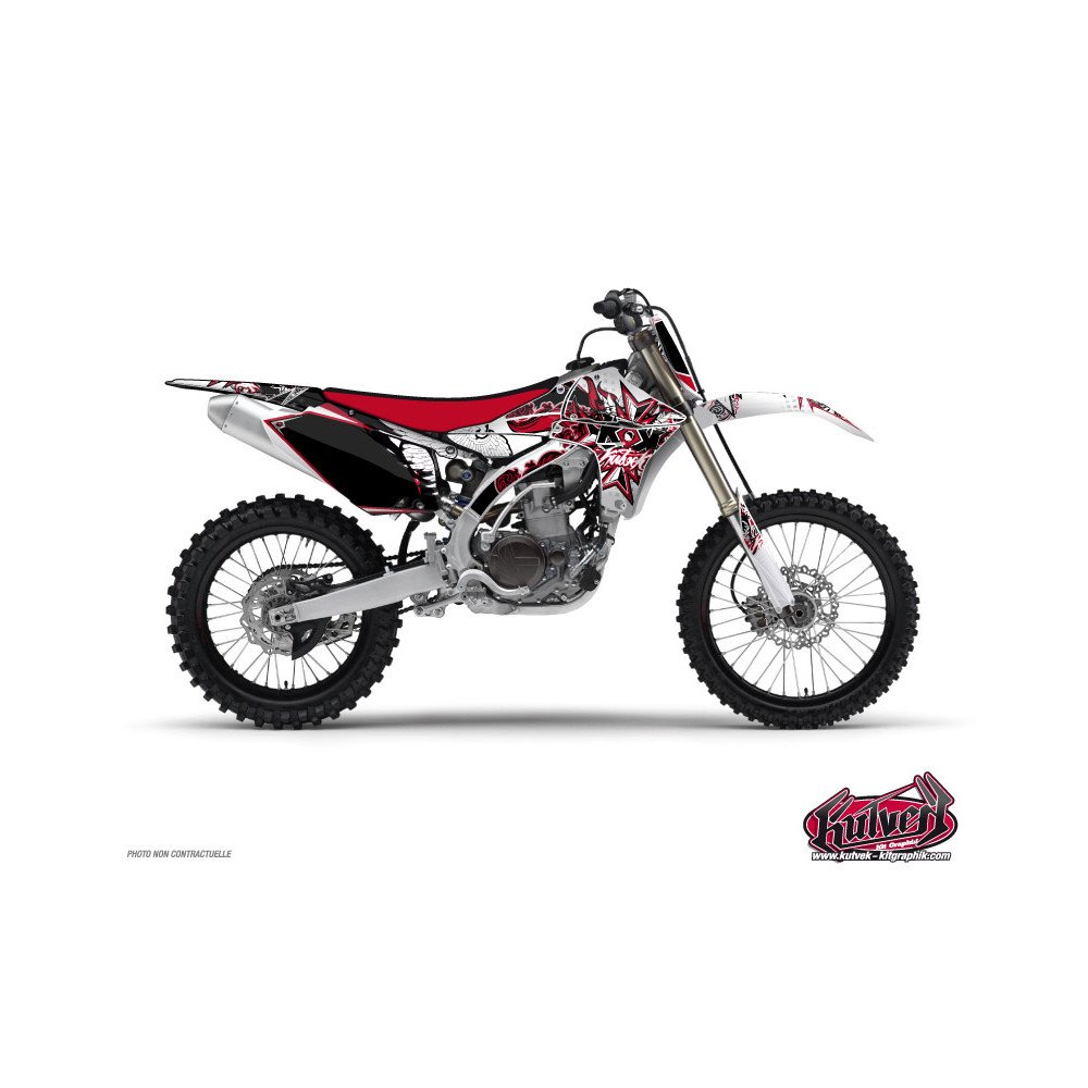 Kit Deco Moto Cross Demon Yamaha 125 YZ Rouge