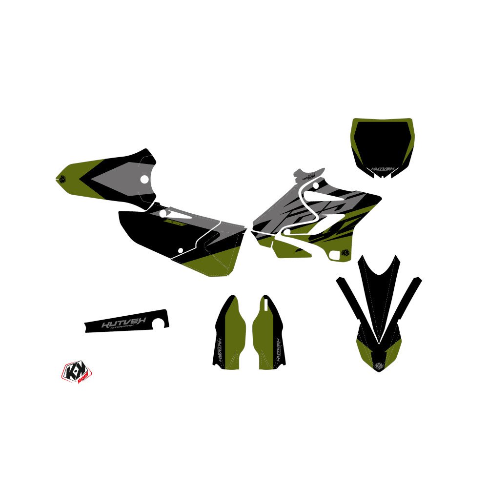 Kit Deco Moto Cross Skew Yamaha 125 YZ Kaki