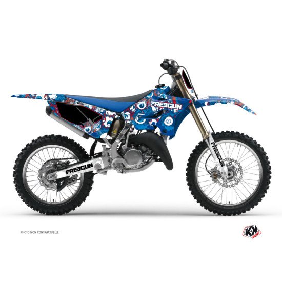 Kit Deco Moto Cross Freegun Eyed Yamaha 125 YZ Rouge