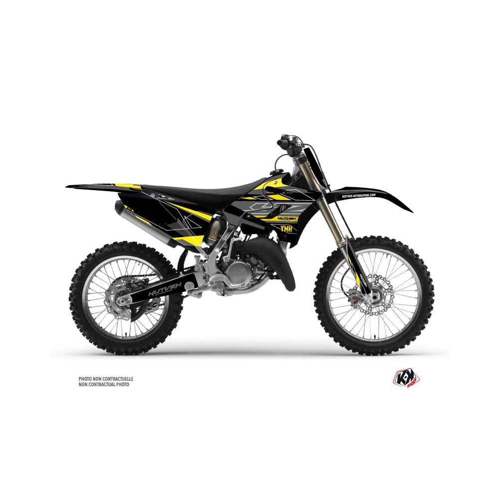 Kit Deco Moto Cross Outline Yamaha 125 YZ Jaune