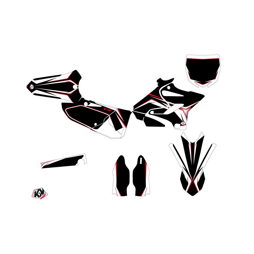 Kit Deco Moto Cross Concept Yamaha 125 YZ Rouge