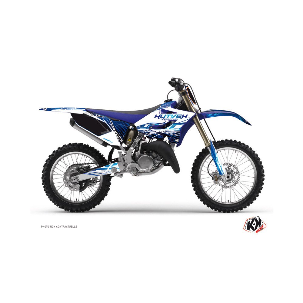Kit Deco Moto Cross Eraser Yamaha 125 YZ Bleu