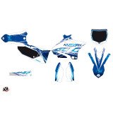Kit Deco Moto Cross Eraser Yamaha 125 YZ Bleu
