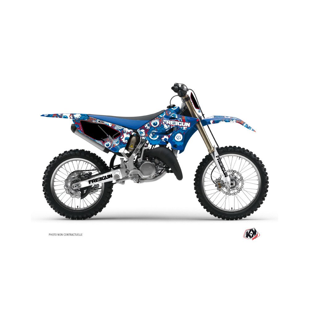 Kit Deco Moto Cross Freegun Eyed Yamaha 125 YZ Rouge