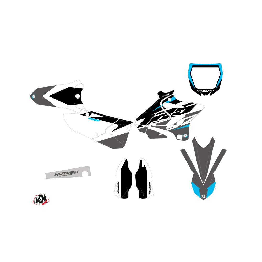 Kit Deco Moto Cross Skew Yamaha 125 YZ Gris