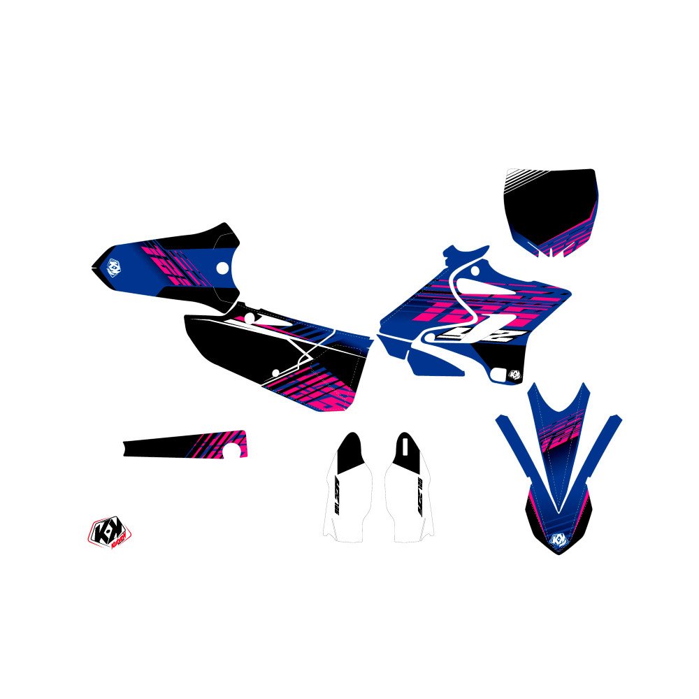 Kit Deco Moto Cross Flow Yamaha 125 YZ Rose