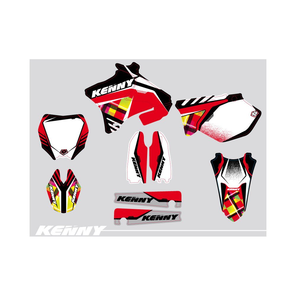 Kit Deco Moto Cross Kenny Yamaha 250 YZ Rouge