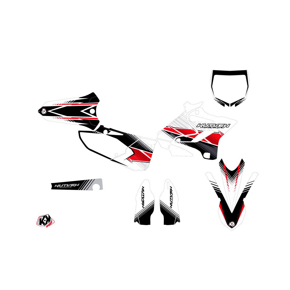 Kit Deco Moto Cross Stripe Yamaha 250 YZ Rouge