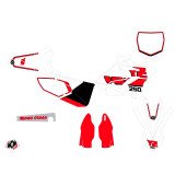 Kit Deco Moto Cross Vintage Yamaha 250 YZ Rouge