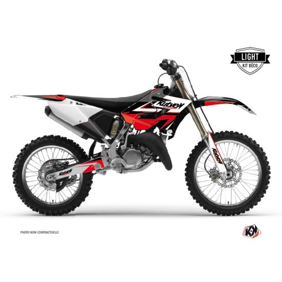 Kit Deco Moto Cross Stage Yamaha 250 YZ Noir Rouge LIGHT