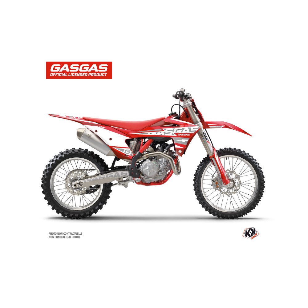 Kit Deco Moto Cross Flash GASGAS MCF 450 Rouge
