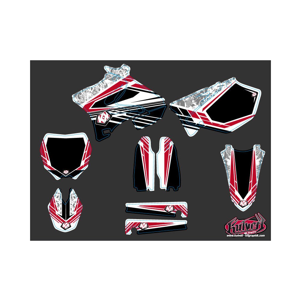 Kit Deco Moto Cross Spirit Yamaha 250 YZ Rouge