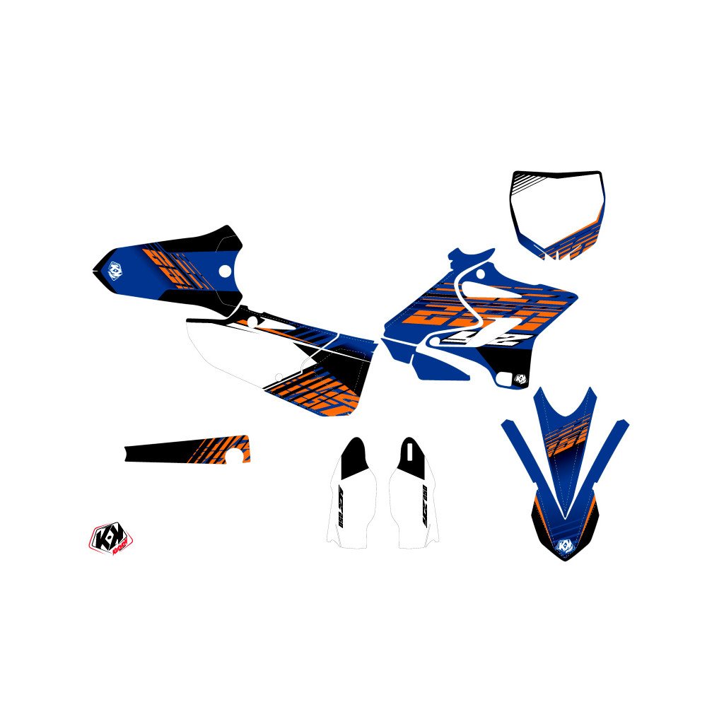 Kit Deco Moto Cross Flow Yamaha 250 YZ Orange