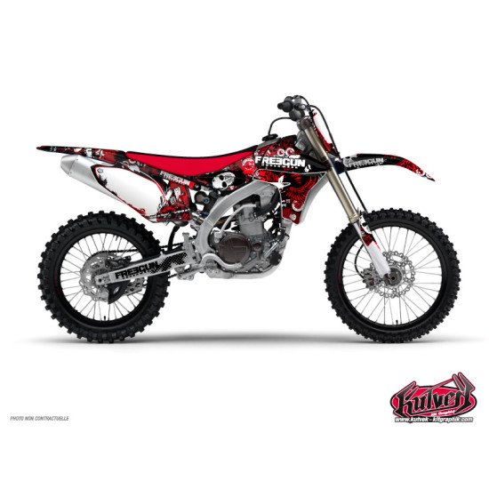 Kit Deco Moto Cross Freegun Yamaha 250 YZ Rouge