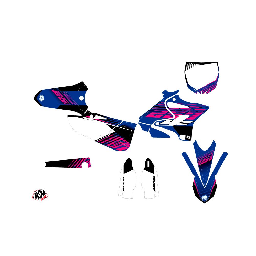 Kit Deco Moto Cross Flow Yamaha 250 YZ Rose