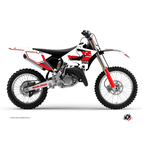 Kit Deco Moto Cross Vintage Yamaha 250 YZ Rouge