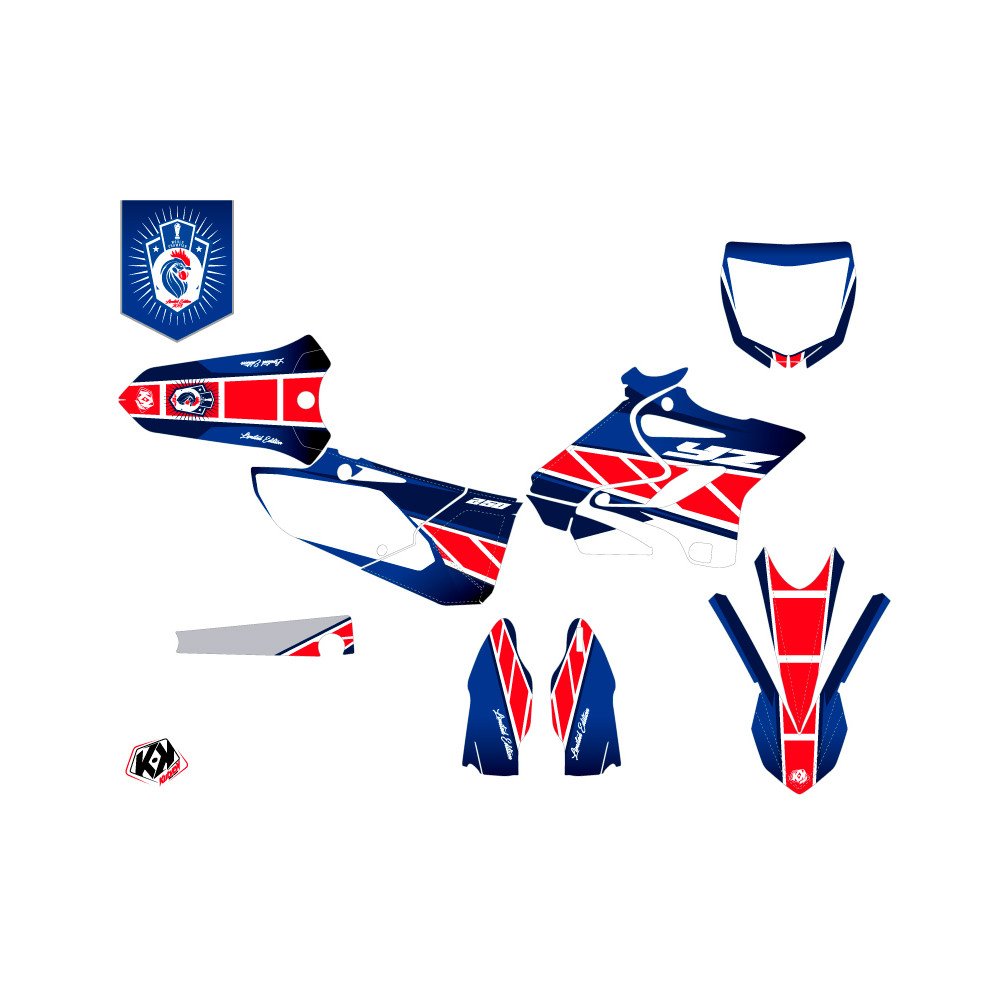 Kit Deco Moto Cross Replica France 2018 Edition Limitee Yamaha 250 YZ